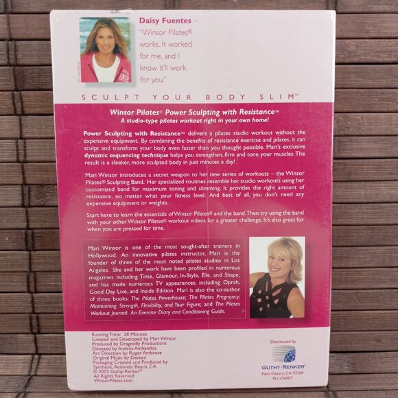 Lot 2 Winsor Pilates Power Sculpting With Resistance Abs Sculpt Your Body Slim - Picture 5 of 5